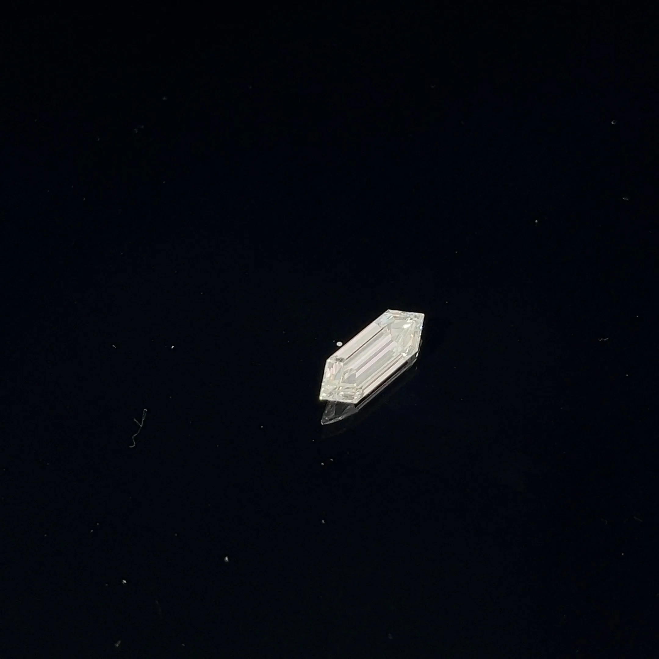 GIA Certified Hexagon Portrait Cut Diamond. Measuring 1.85cts is H in color VS2 in clarity.