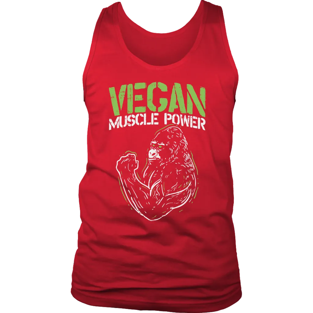 Gift for Vegan, Vegan T-shirt, Vegan Muscle Power Shirt, T-shirt for Vegan