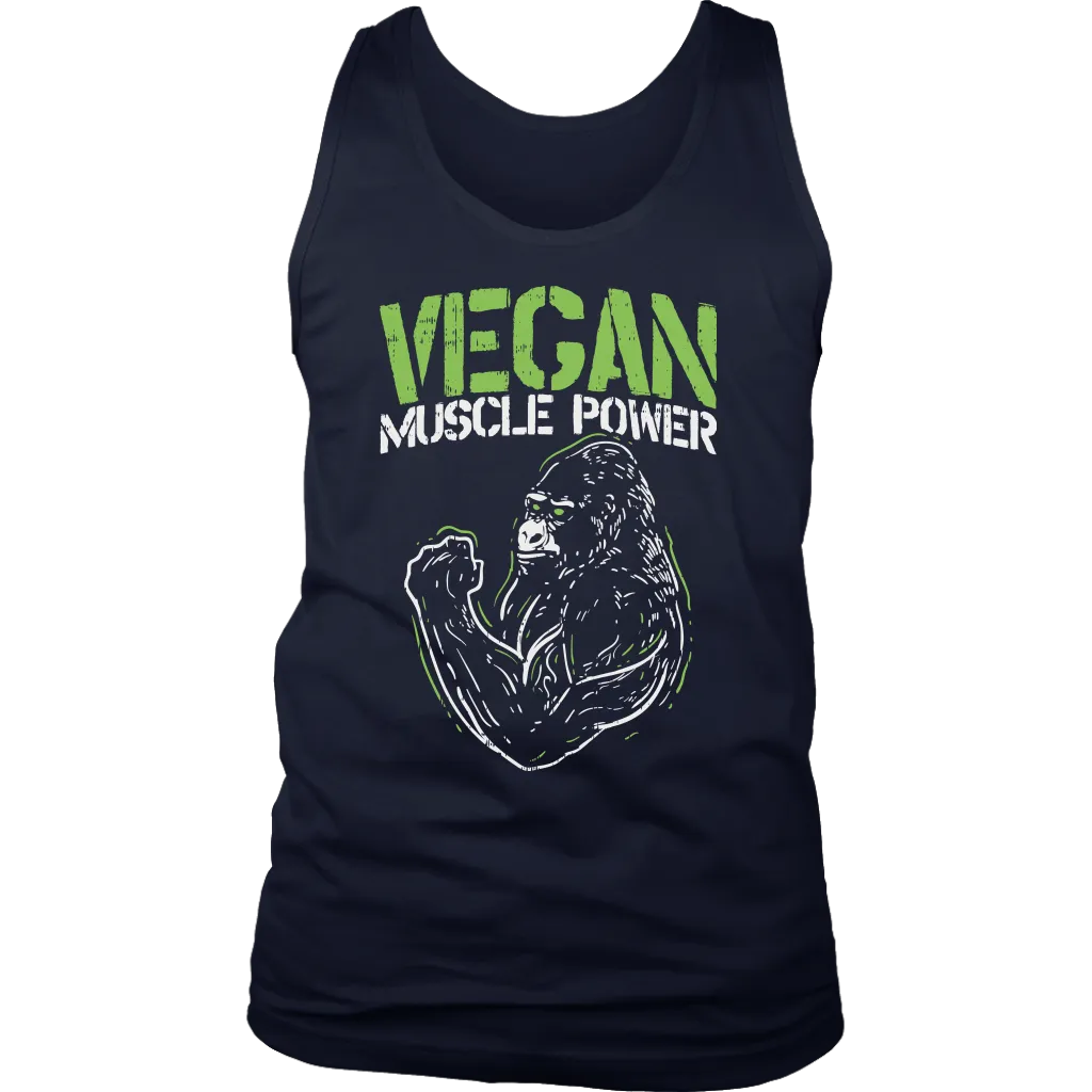 Gift for Vegan, Vegan T-shirt, Vegan Muscle Power Shirt, T-shirt for Vegan