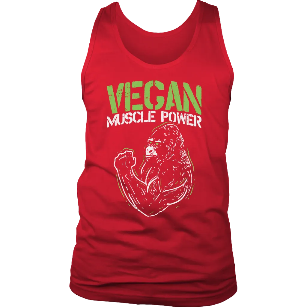 Gift for Vegan, Vegan T-shirt, Vegan Muscle Power Shirt, T-shirt for Vegan