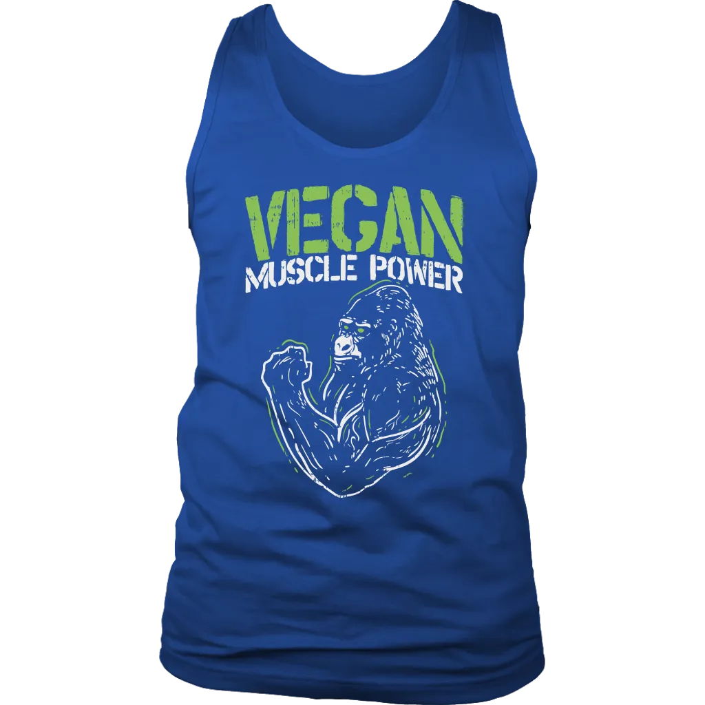 Gift for Vegan, Vegan T-shirt, Vegan Muscle Power Shirt, T-shirt for Vegan