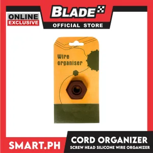 Gifts Wire Cord Organizer, Screw Head Design (Assorted Designs and Colors)