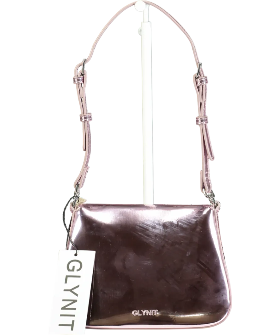 Glynit Pink Mila Metallic Bag