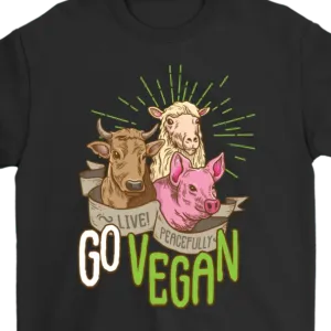 Go Vegan T-shirt, Gift for Vegan, Vegan Shirt