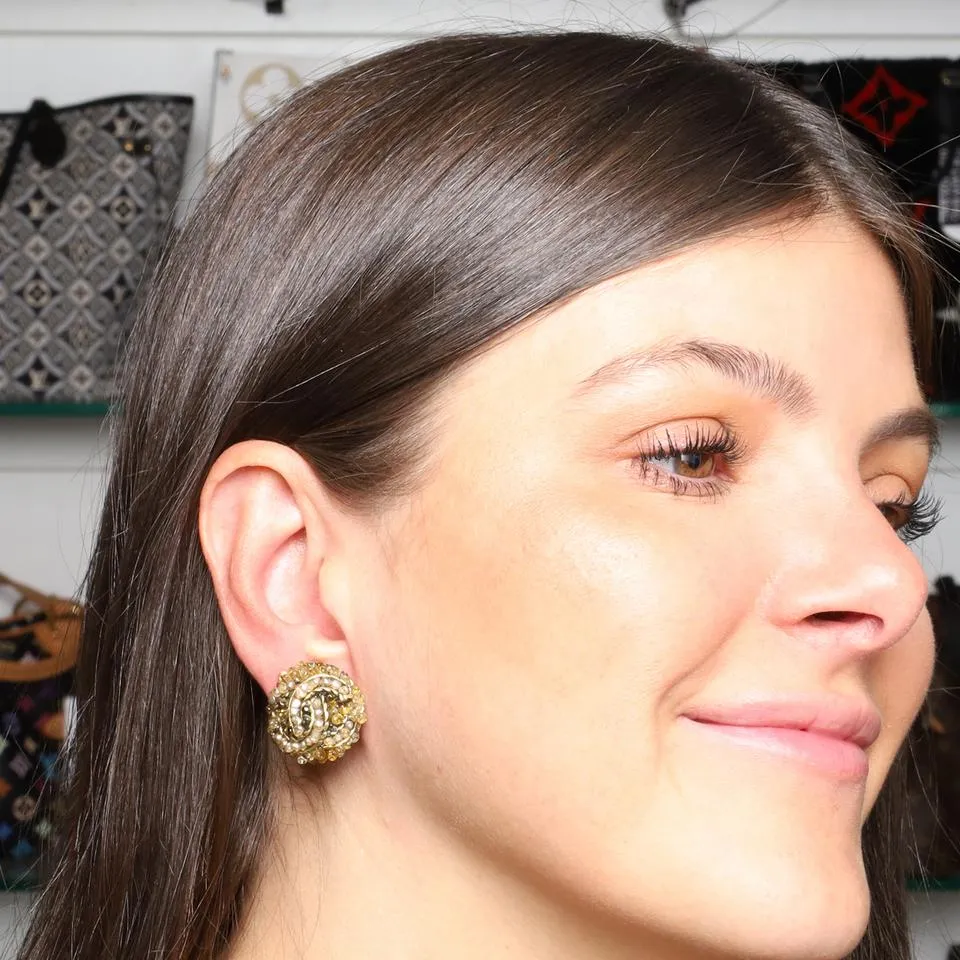 Gold Clip On Earrings