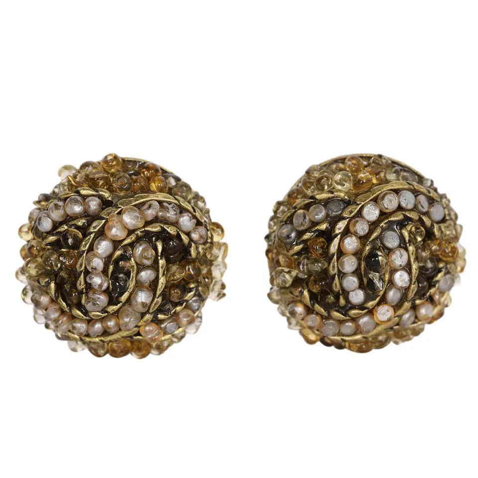 Gold Clip On Earrings