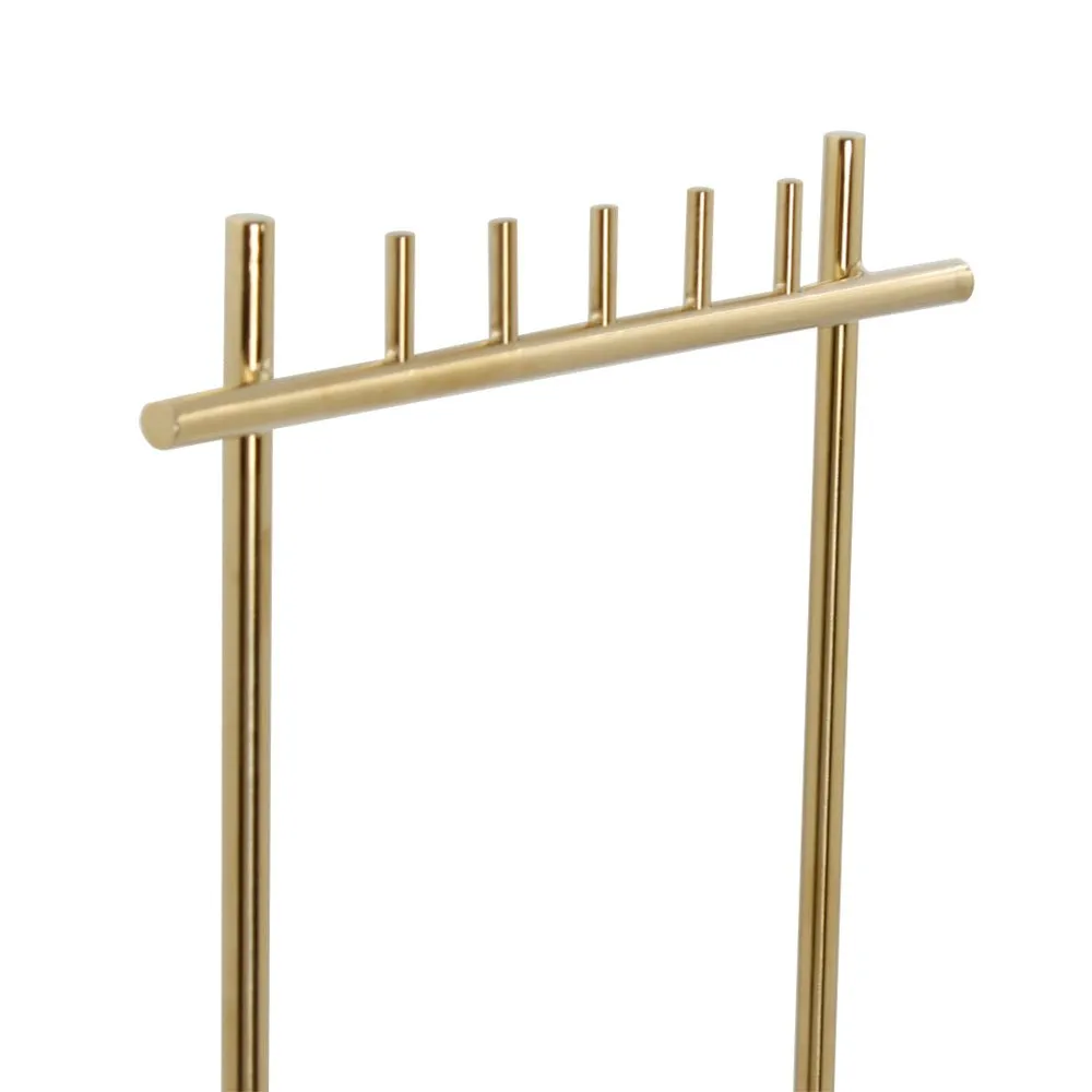 Gold Necklace Stand with Marble Base -  Jewelry Display Stands for Retail