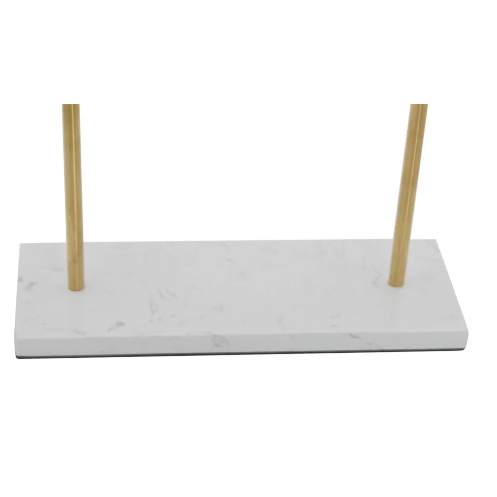 Gold Necklace Stand with Marble Base -  Jewelry Display Stands for Retail