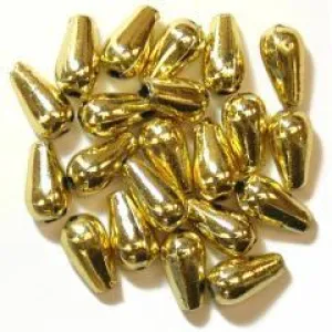 Gold Oval Drop Pearls