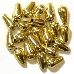 Gold Oval Drop Pearls