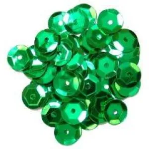 Green Medium Cup Sequins