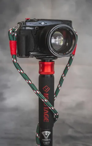 Green White Red Camera Strap