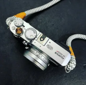 Grey-White Camera Strap