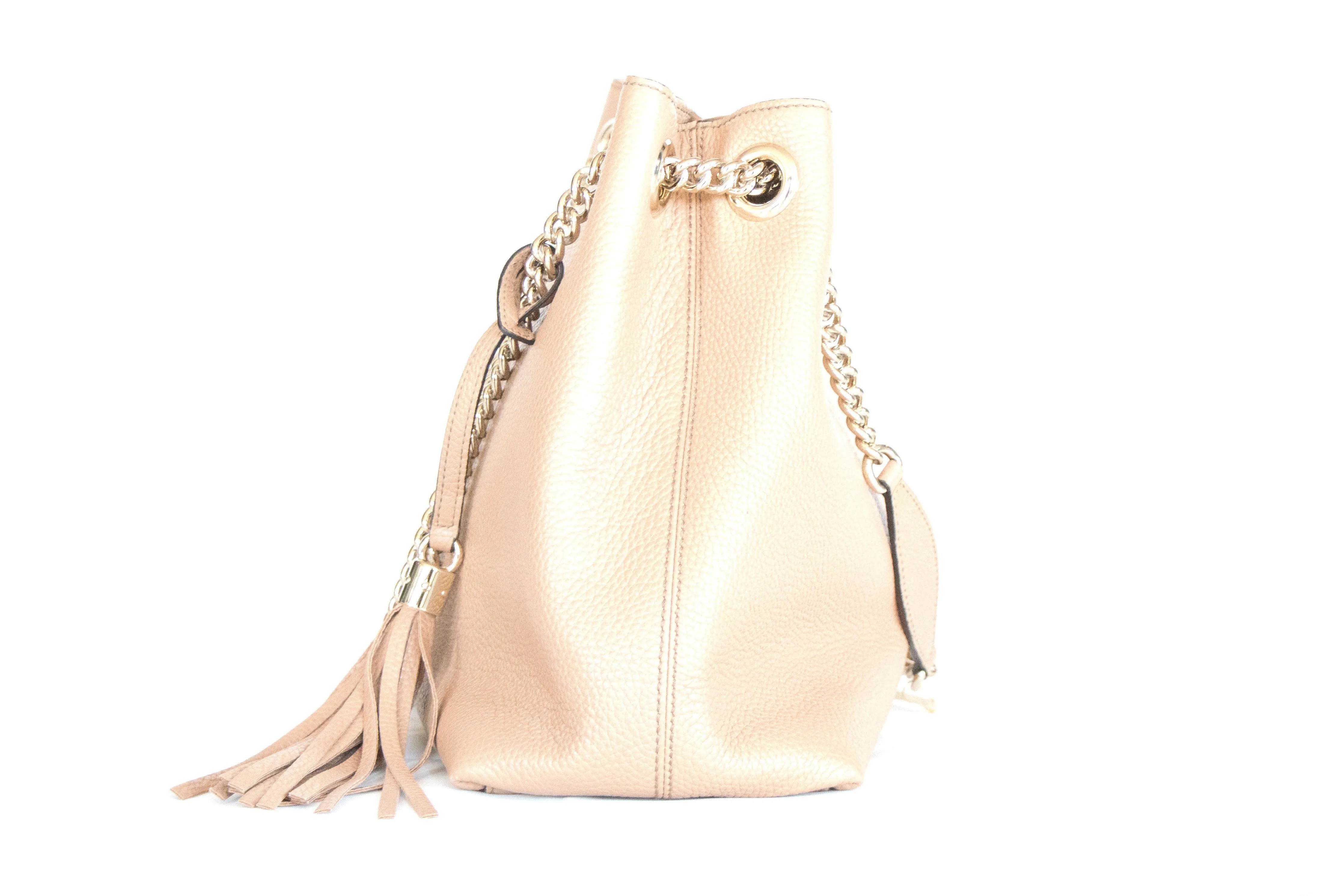 Gucci Medium Soho Chain Tote Bag Brown