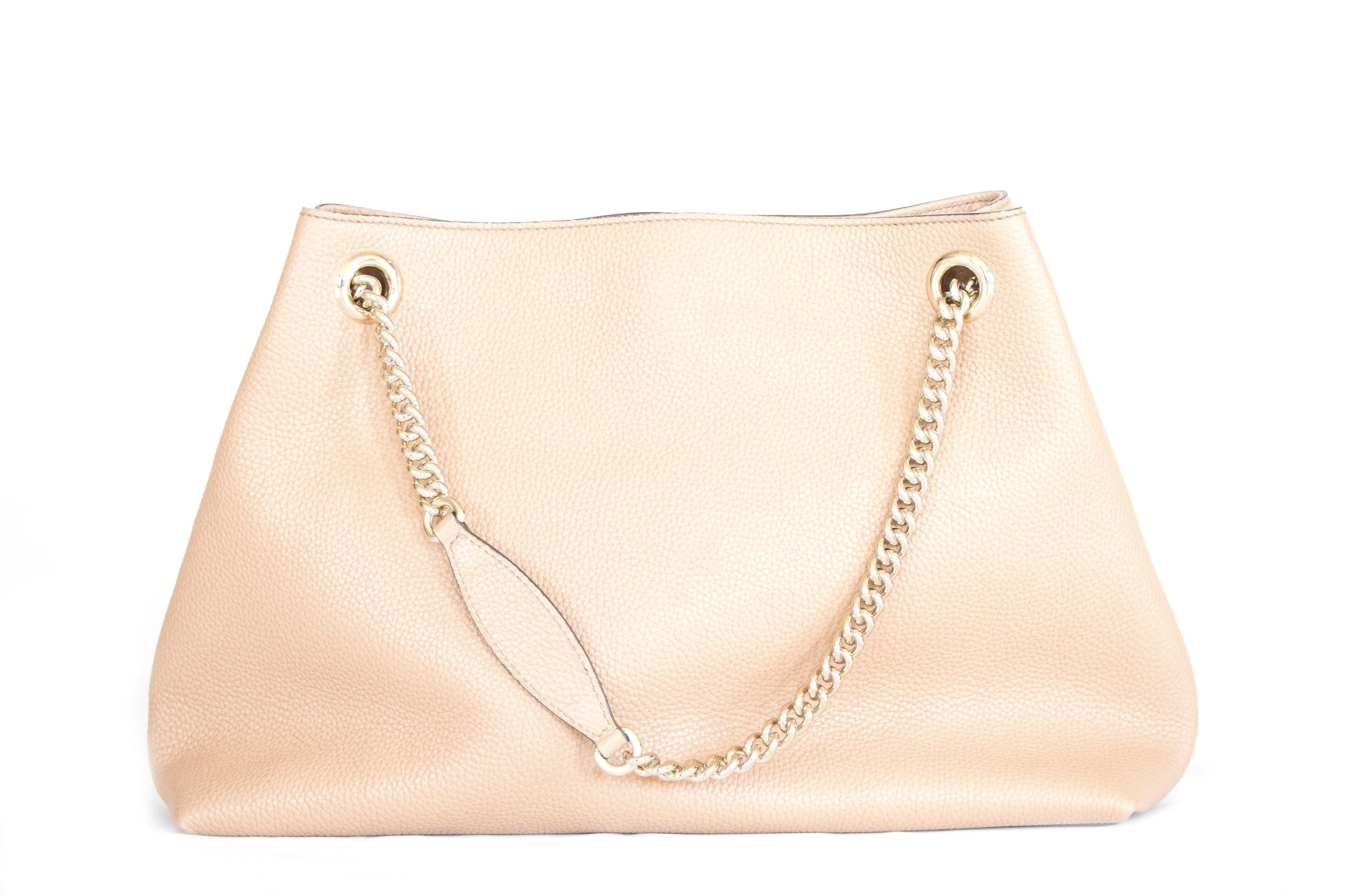 Gucci Medium Soho Chain Tote Bag Brown