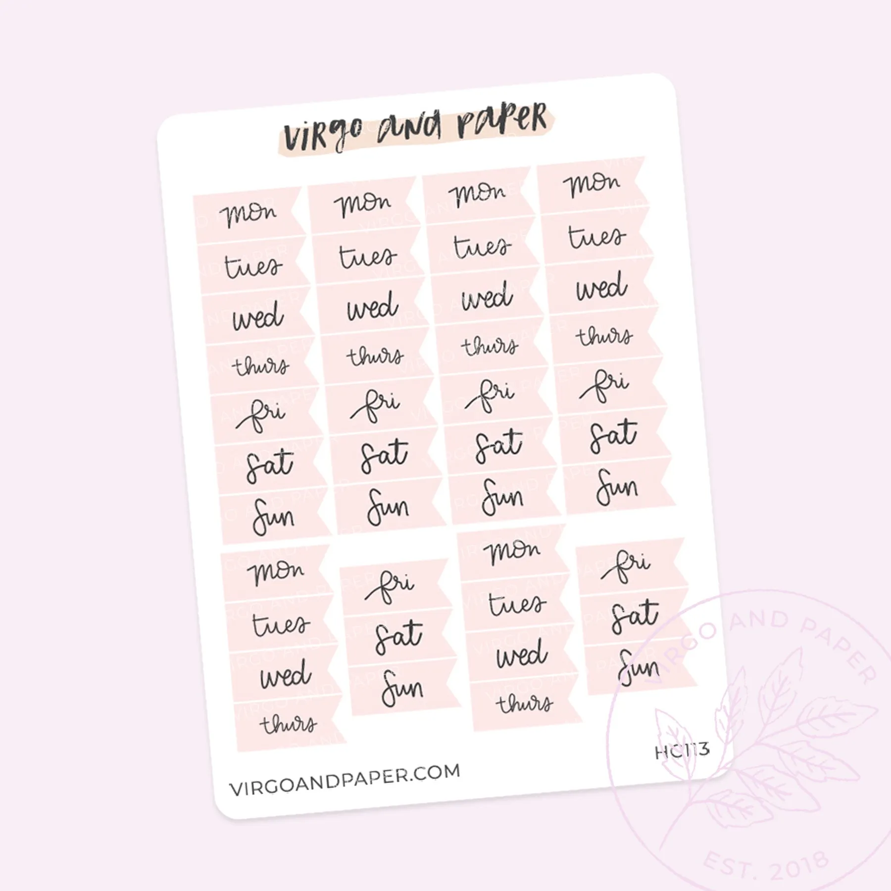 H. Cousin Weekly Date Covers [for English Planner]