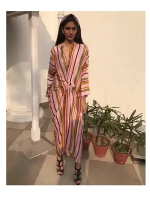 Hanshu   I    Knot Kaftan Light Pink