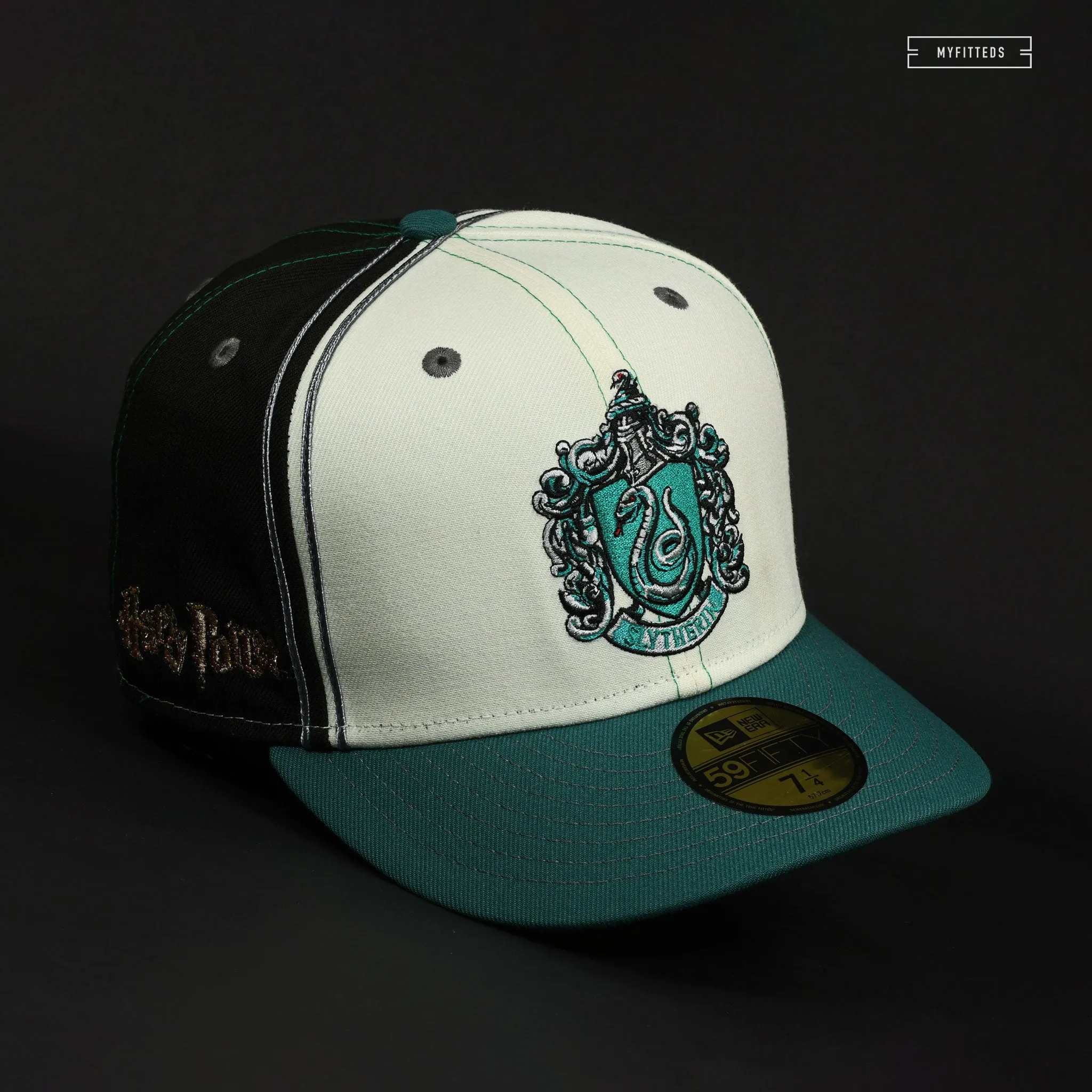 HARRY POTTER™ HOGWARTS® HOUSE SLYTHERIN™ DIAGONAL BLOCK NEW ERA FITTED CAP