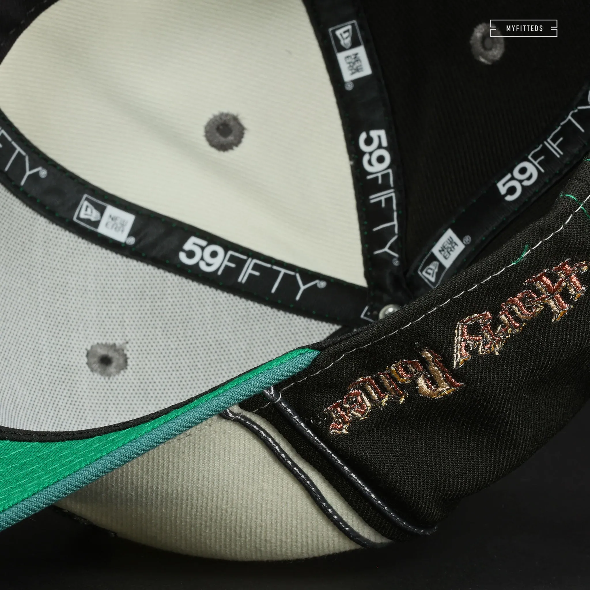 HARRY POTTER™ HOGWARTS® HOUSE SLYTHERIN™ DIAGONAL BLOCK NEW ERA FITTED CAP