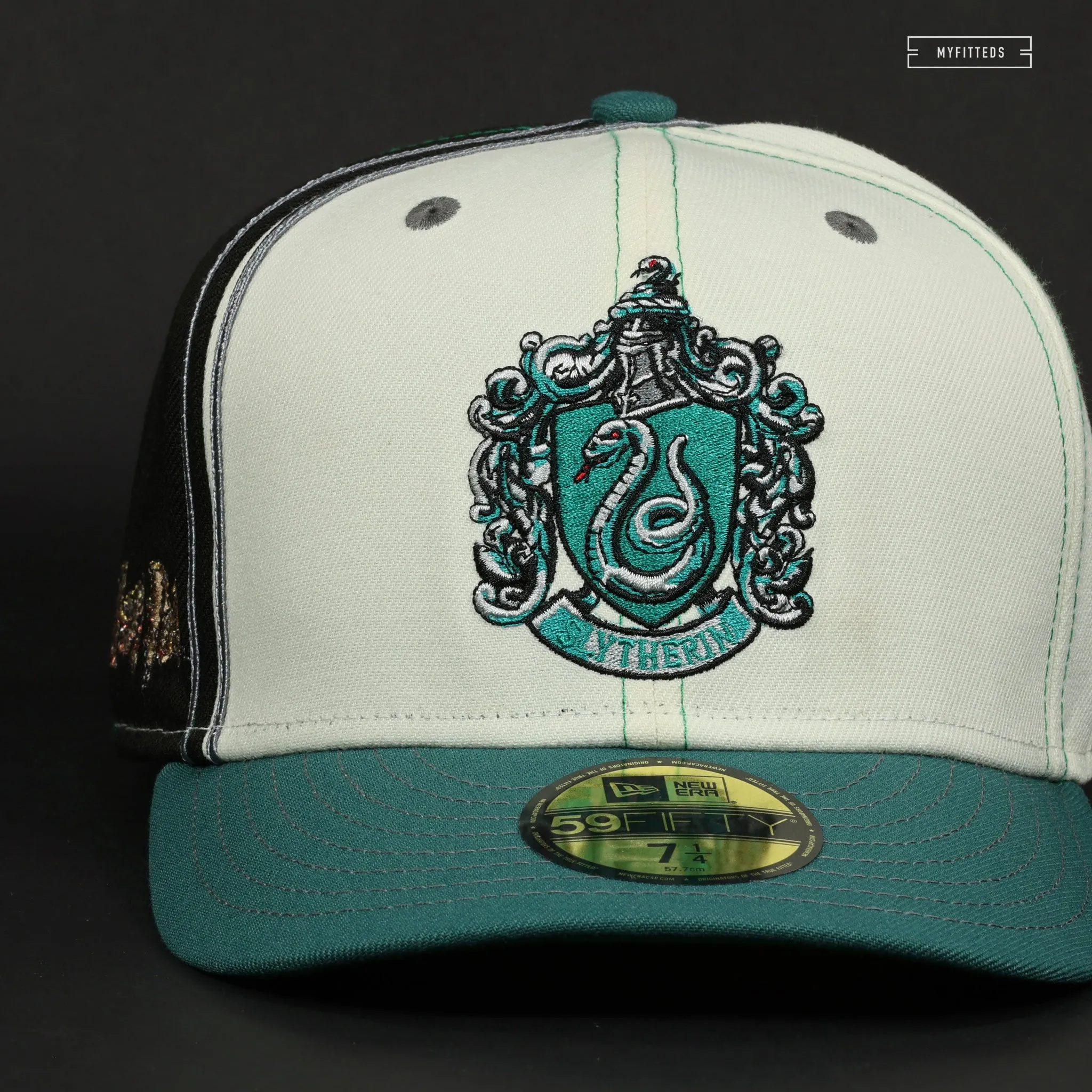 HARRY POTTER™ HOGWARTS® HOUSE SLYTHERIN™ DIAGONAL BLOCK NEW ERA FITTED CAP