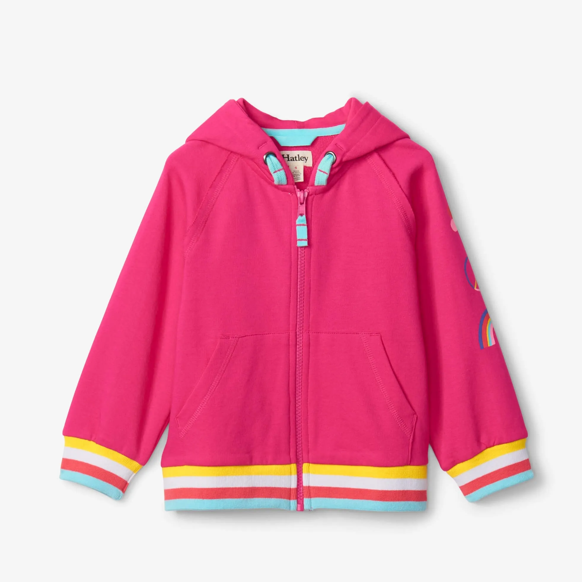 Hatley Full Zip Hoodie - Fuschia Purple