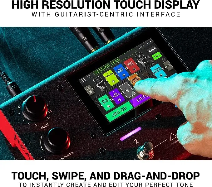 HeadRush MX5 - Electric Guitar Multi Effects Pedal and Amp Modeling Processor with Touch Screen, Expression Pedal, Looper, and Audio Interface
