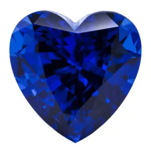 Heart FAB Lab-Grown Blue Sapphire Gems
