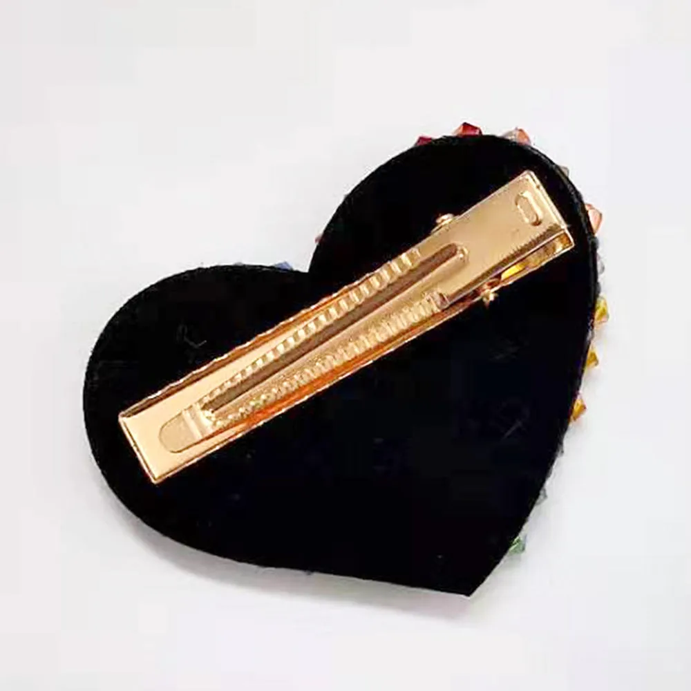 Heart Shape Colorful Rice Beads Hair Clip