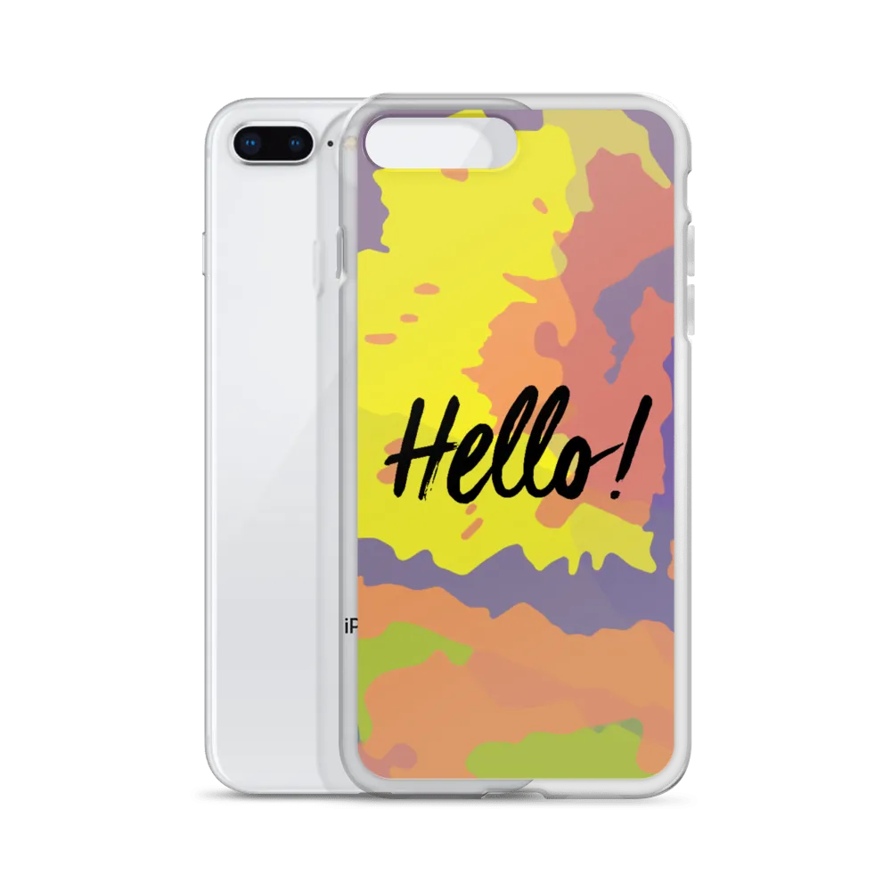Hello! (Friendly) Colorful iPhone Case