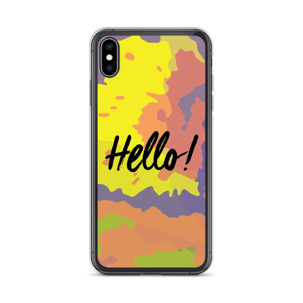 Hello! (Friendly) Colorful iPhone Case