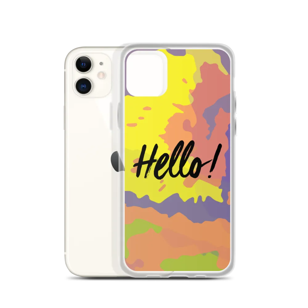 Hello! (Friendly) Colorful iPhone Case