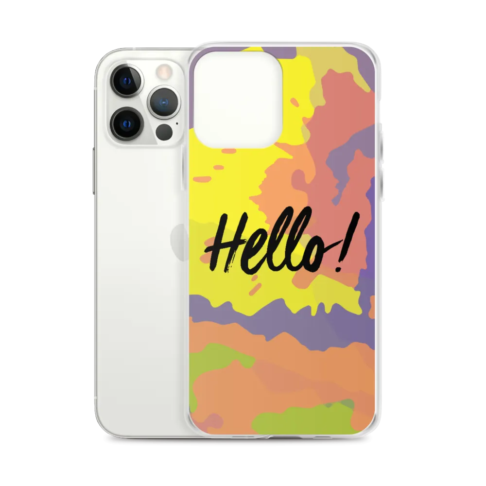 Hello! (Friendly) Colorful iPhone Case