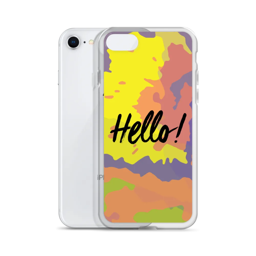 Hello! (Friendly) Colorful iPhone Case
