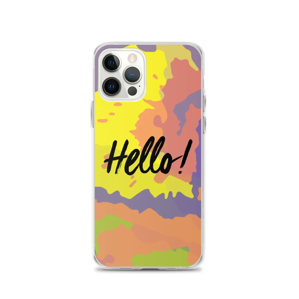 Hello! (Friendly) Colorful iPhone Case
