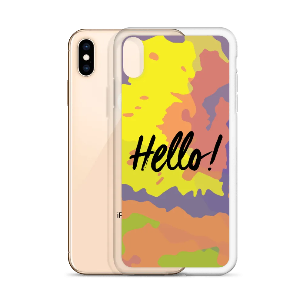 Hello! (Friendly) Colorful iPhone Case