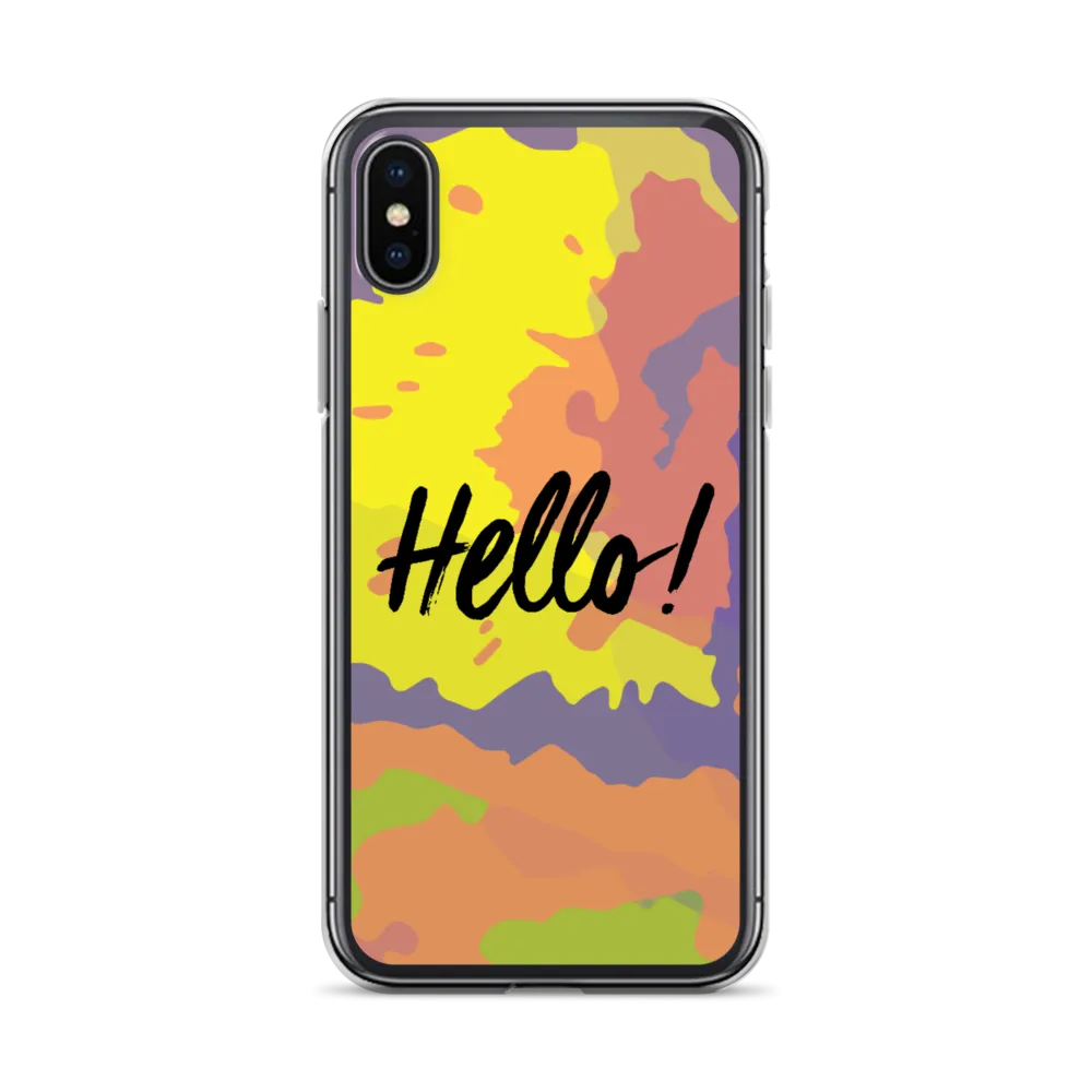 Hello! (Friendly) Colorful iPhone Case