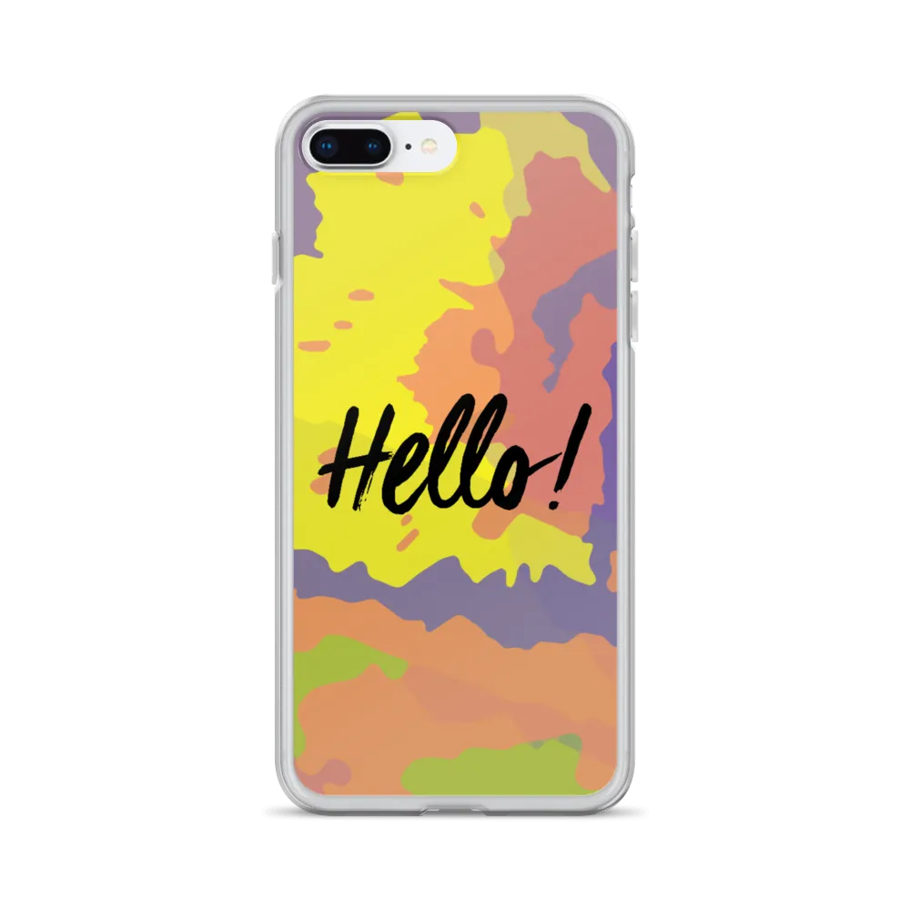 Hello! (Friendly) Colorful iPhone Case