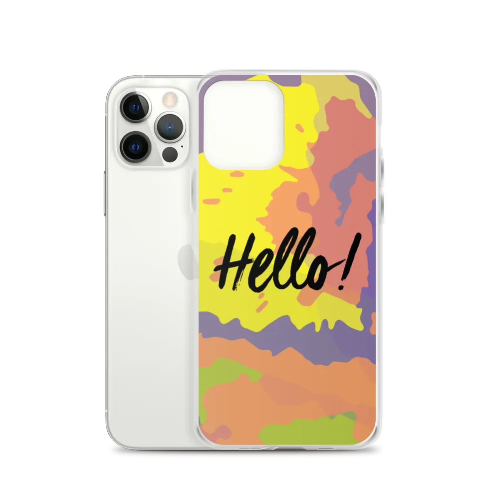 Hello! (Friendly) Colorful iPhone Case