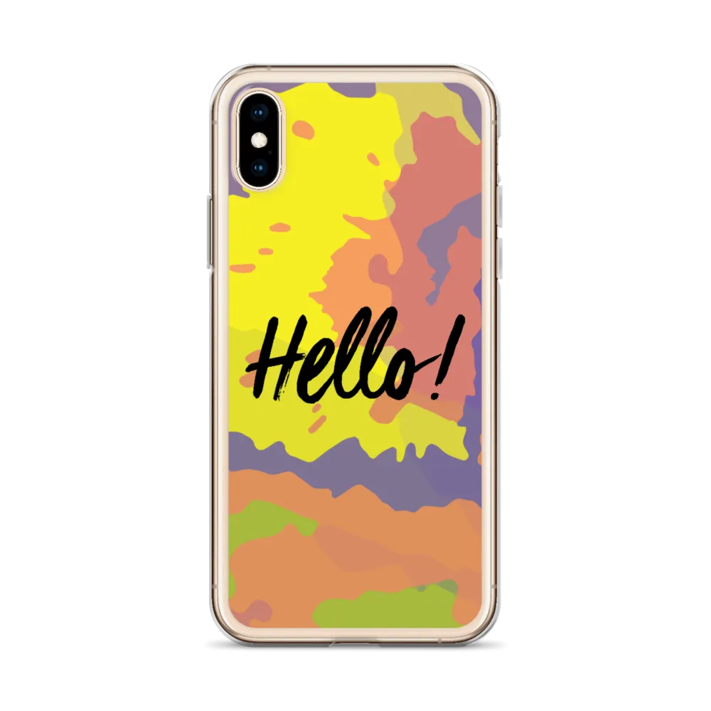 Hello! (Friendly) Colorful iPhone Case