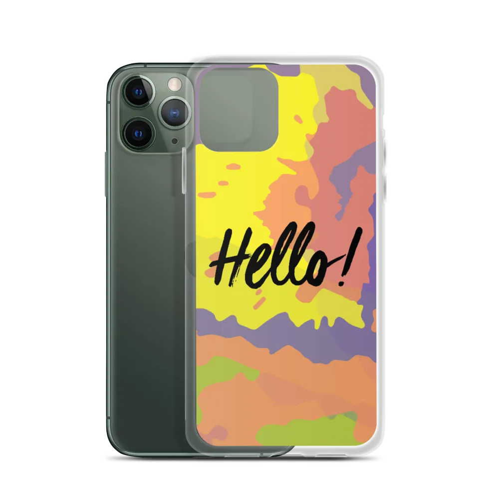 Hello! (Friendly) Colorful iPhone Case