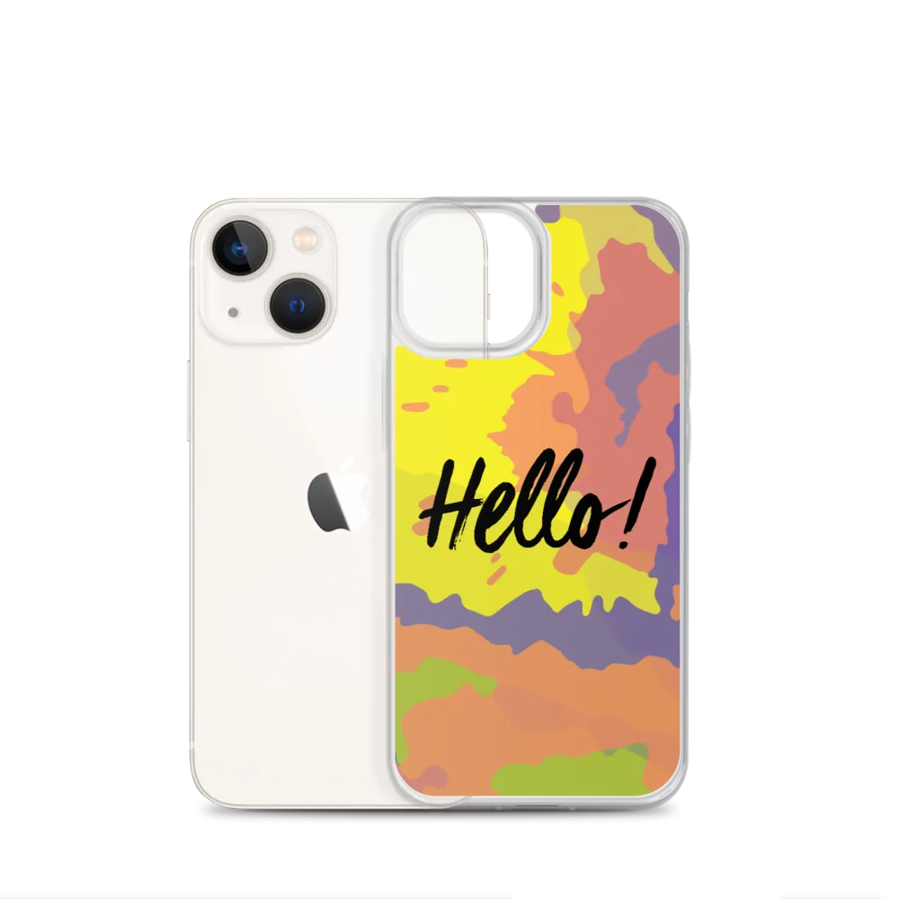 Hello! (Friendly) Colorful iPhone Case