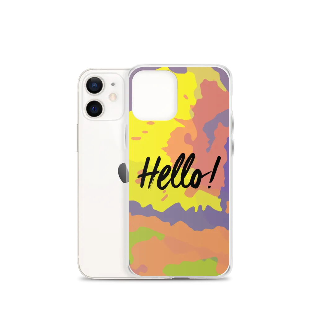 Hello! (Friendly) Colorful iPhone Case
