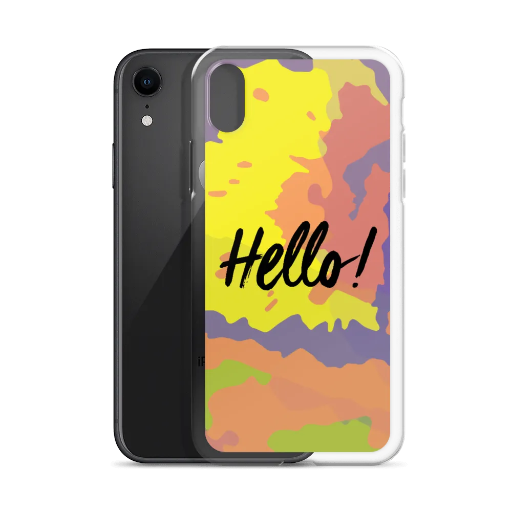 Hello! (Friendly) Colorful iPhone Case