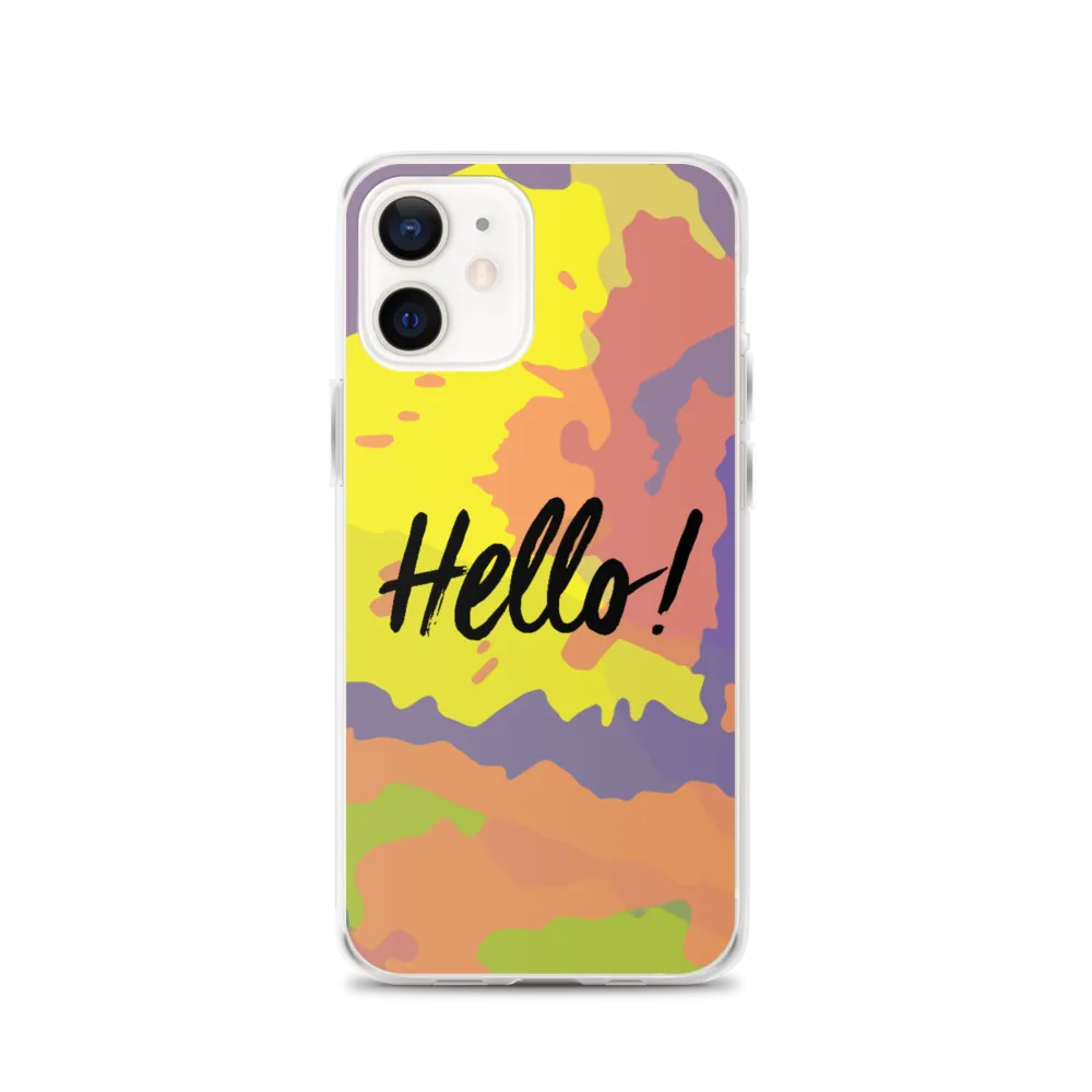 Hello! (Friendly) Colorful iPhone Case