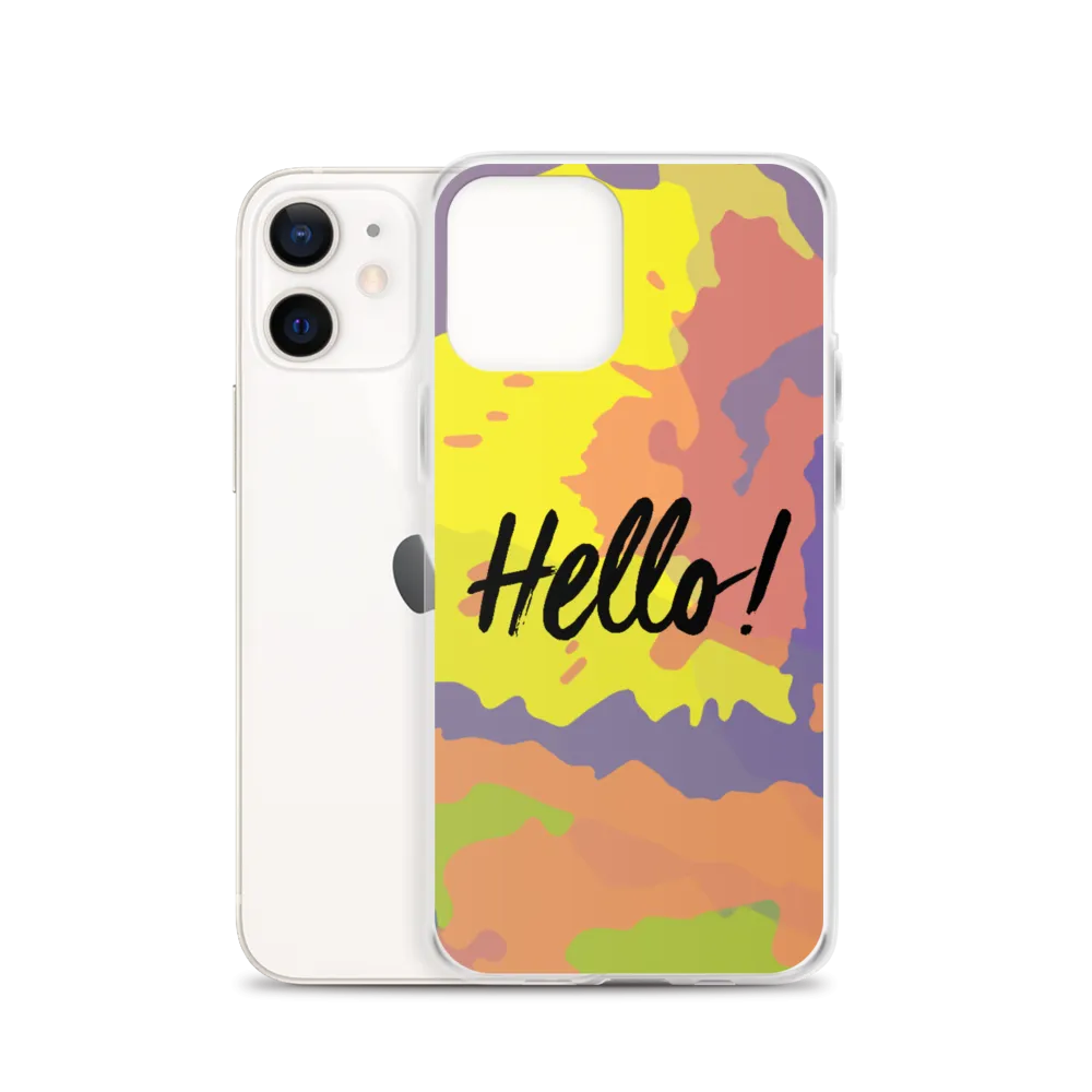Hello! (Friendly) Colorful iPhone Case