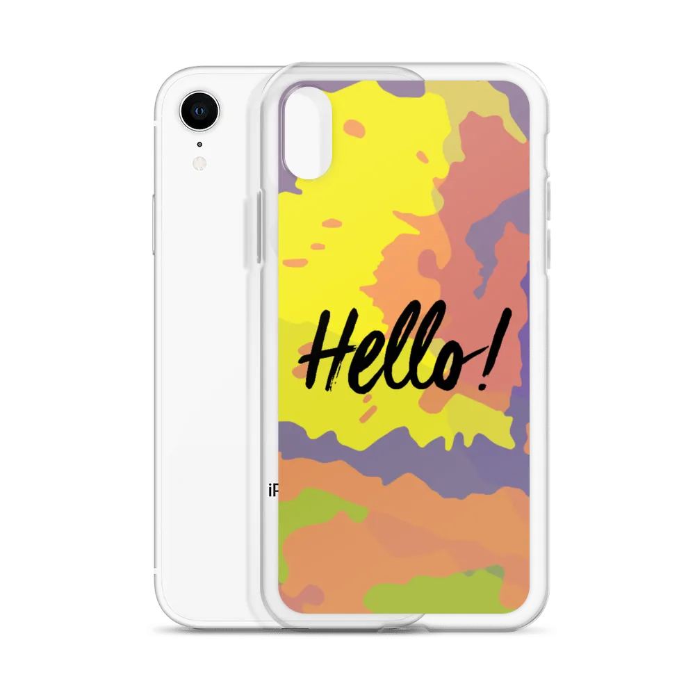 Hello! (Friendly) Colorful iPhone Case