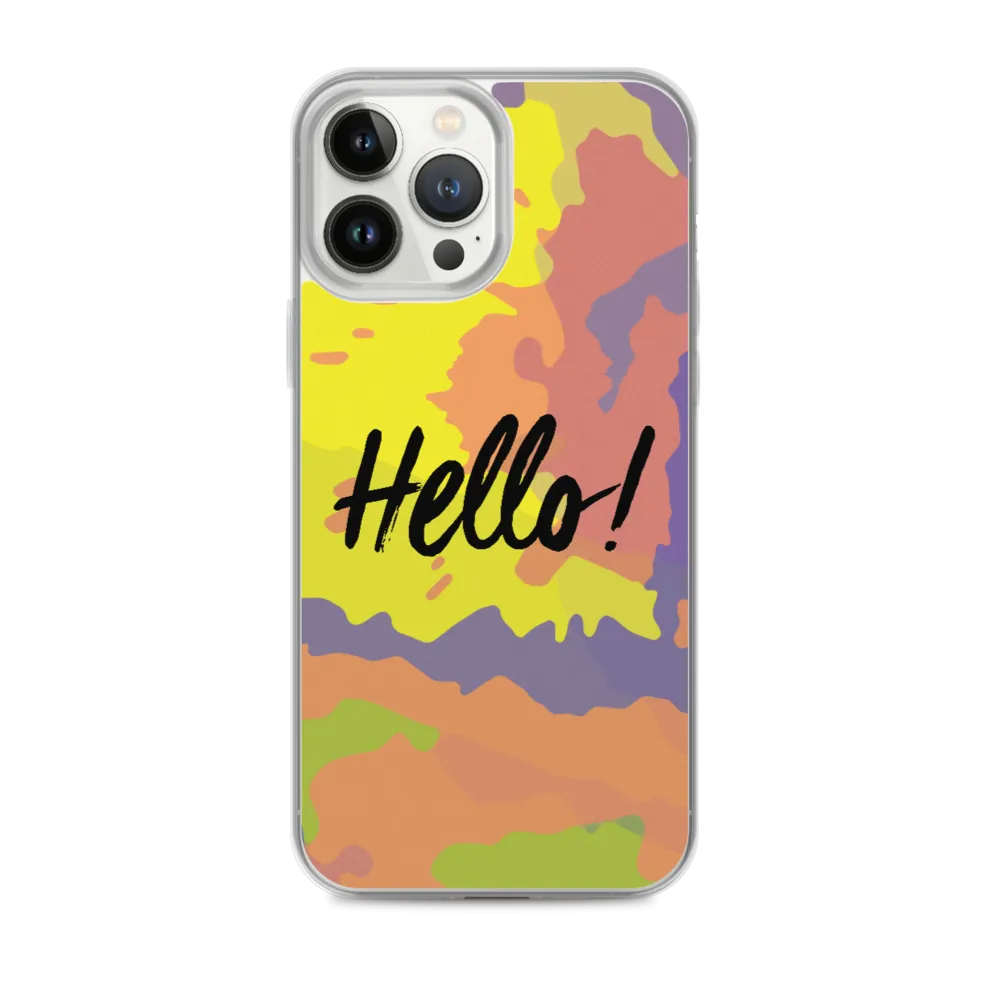 Hello! (Friendly) Colorful iPhone Case