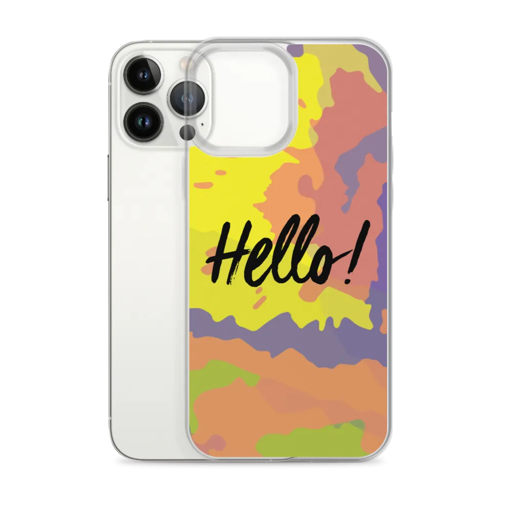 Hello! (Friendly) Colorful iPhone Case
