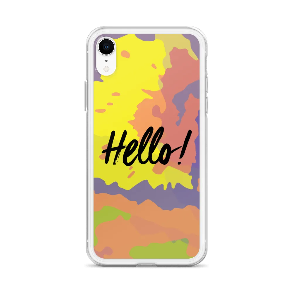 Hello! (Friendly) Colorful iPhone Case