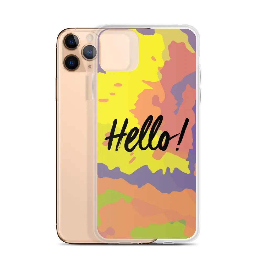 Hello! (Friendly) Colorful iPhone Case
